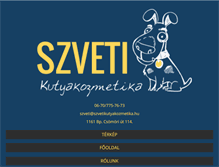 Tablet Screenshot of kutyakozmetikustanfolyam.hu